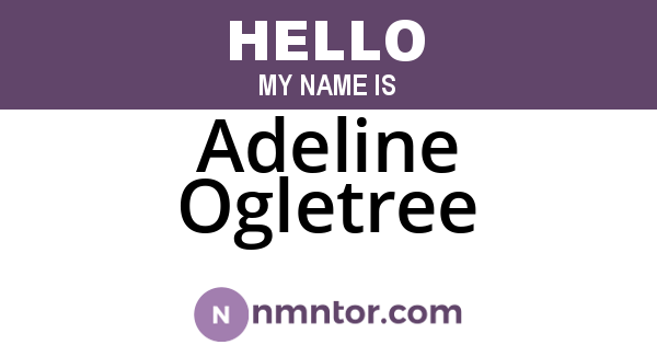 Adeline Ogletree