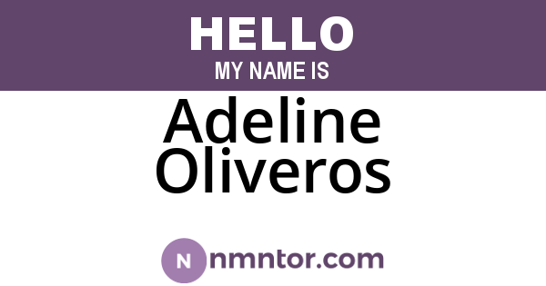 Adeline Oliveros