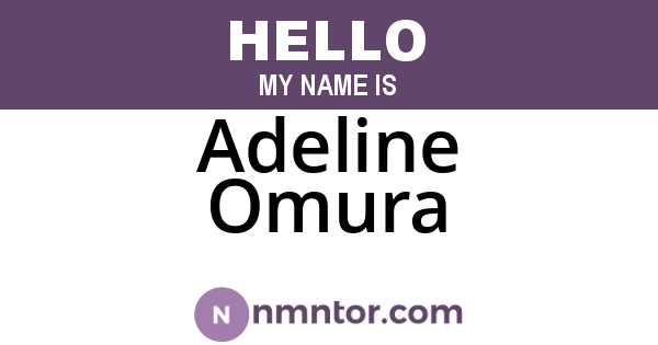 Adeline Omura