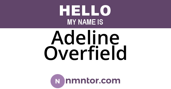 Adeline Overfield