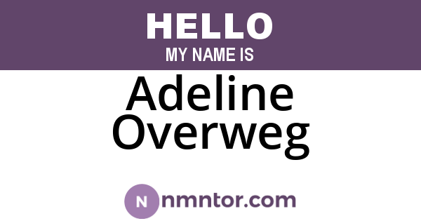 Adeline Overweg