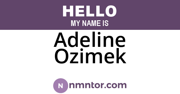 Adeline Ozimek