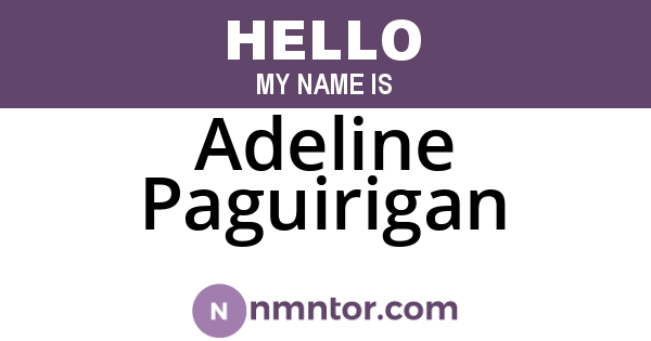 Adeline Paguirigan