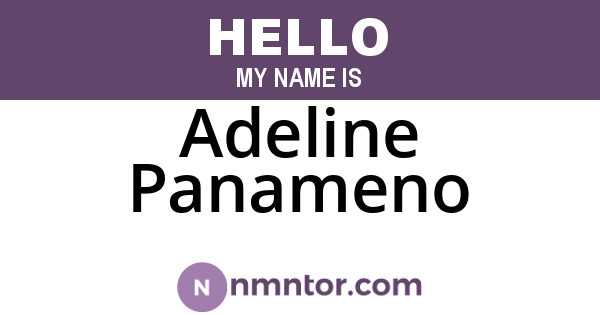 Adeline Panameno