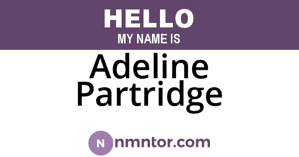 Adeline Partridge