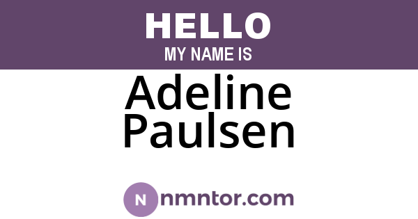 Adeline Paulsen