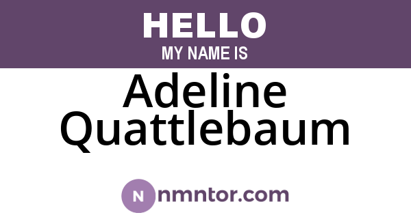Adeline Quattlebaum