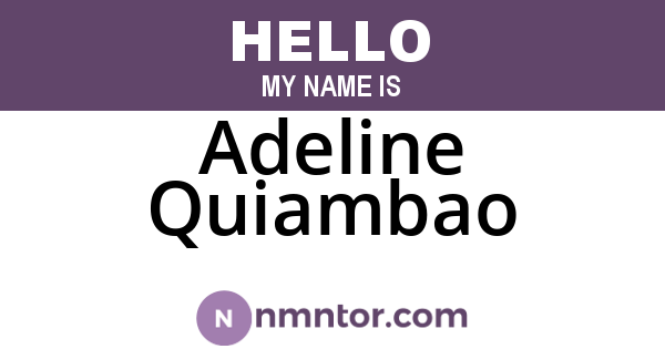Adeline Quiambao