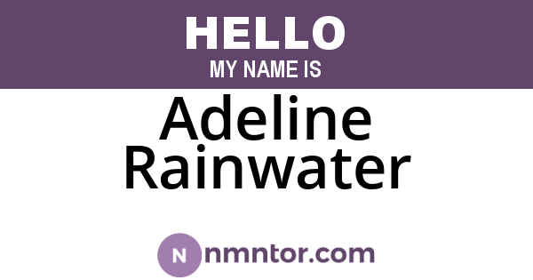 Adeline Rainwater