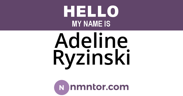 Adeline Ryzinski