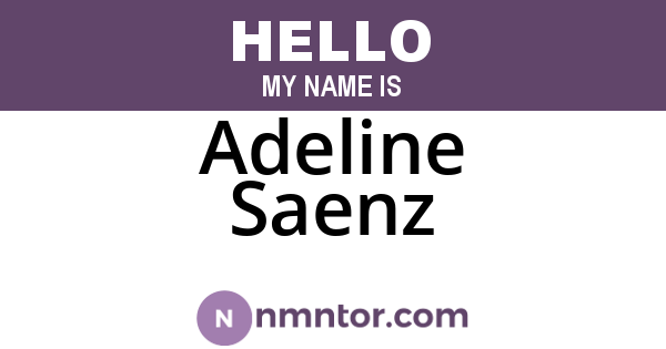 Adeline Saenz