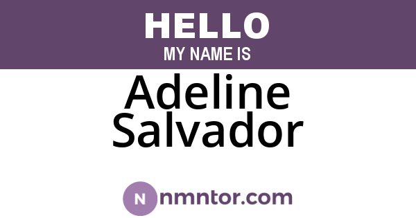 Adeline Salvador