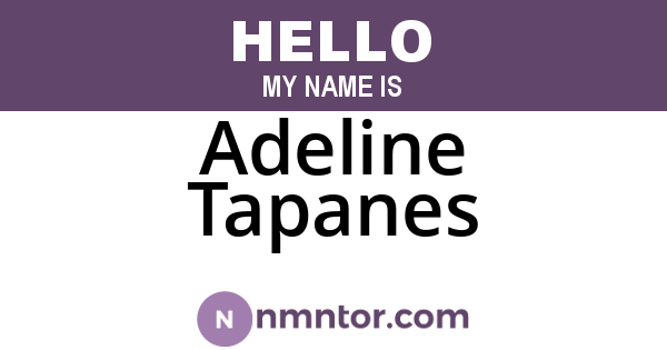 Adeline Tapanes