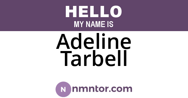 Adeline Tarbell