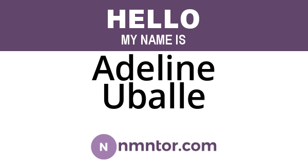 Adeline Uballe