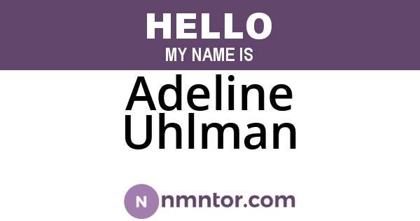 Adeline Uhlman