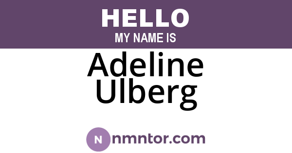 Adeline Ulberg