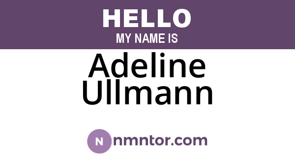 Adeline Ullmann