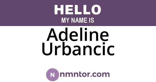 Adeline Urbancic