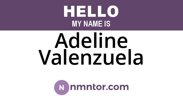 Adeline Valenzuela