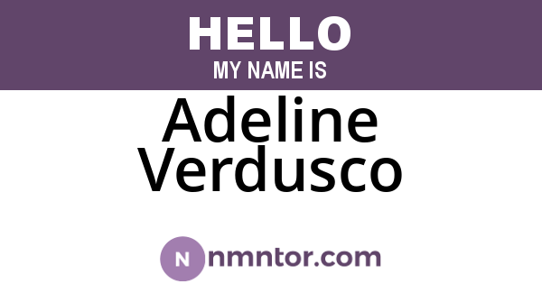 Adeline Verdusco