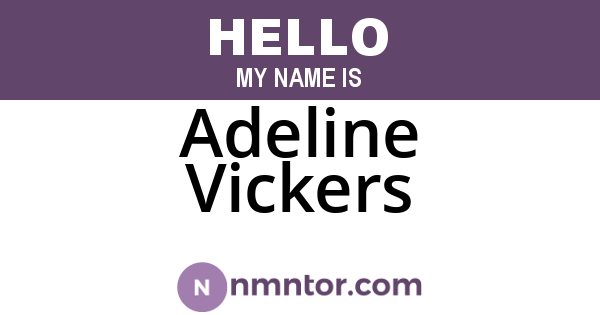 Adeline Vickers