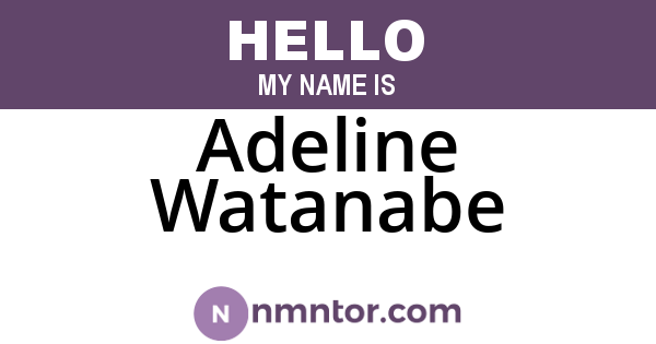 Adeline Watanabe