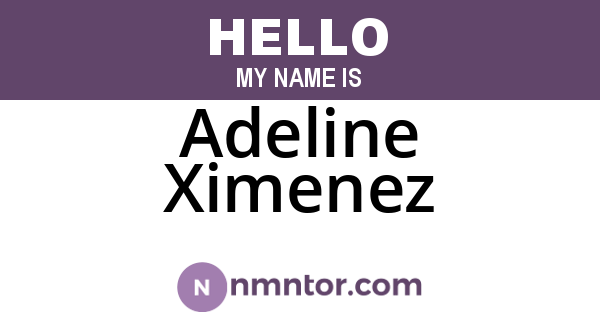Adeline Ximenez