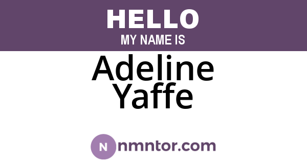 Adeline Yaffe