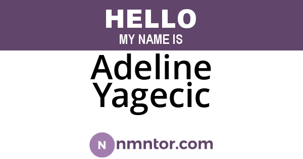 Adeline Yagecic