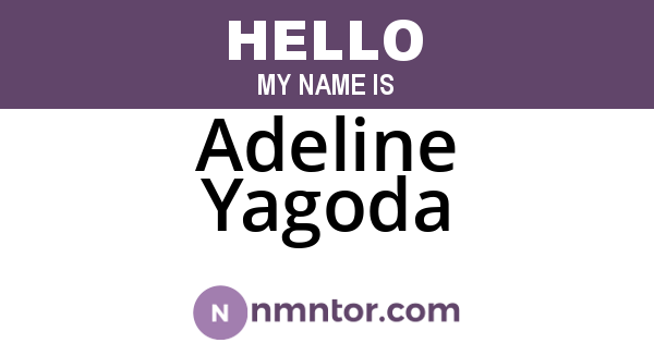 Adeline Yagoda