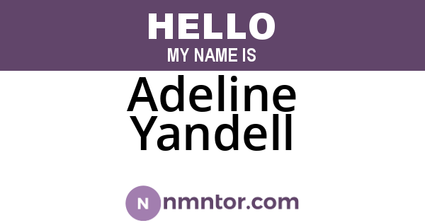 Adeline Yandell
