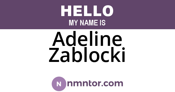 Adeline Zablocki