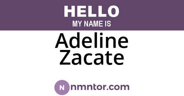 Adeline Zacate