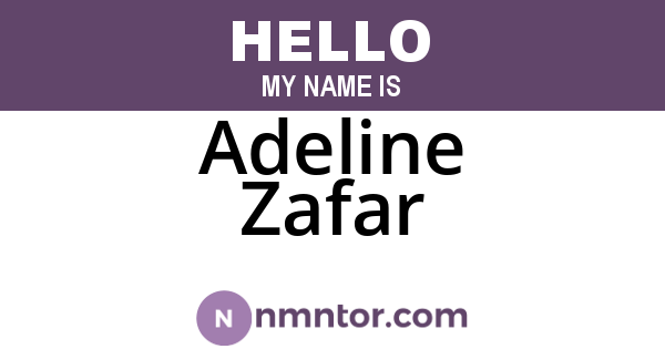 Adeline Zafar