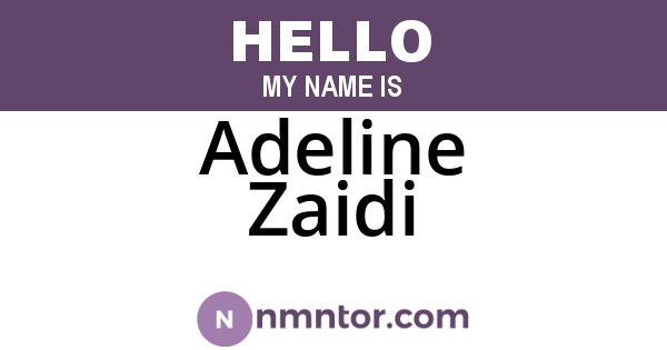 Adeline Zaidi