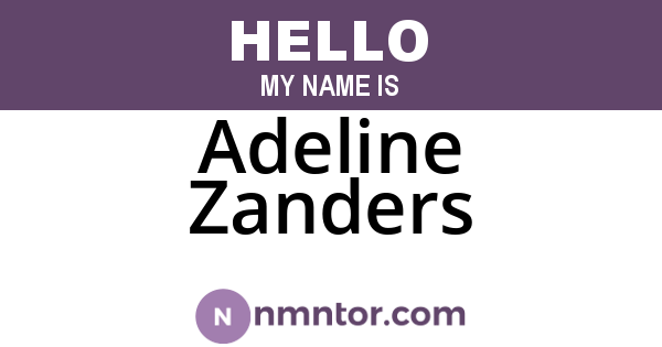 Adeline Zanders