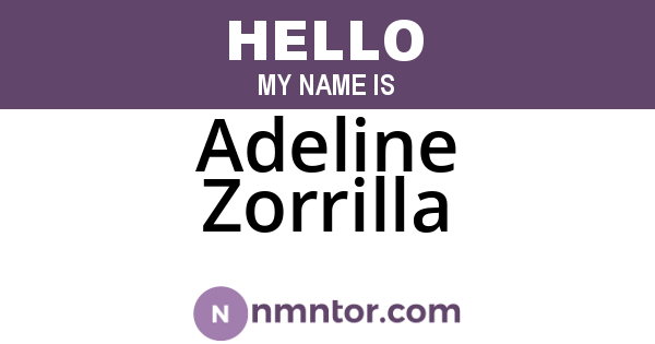 Adeline Zorrilla