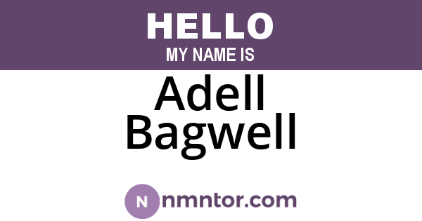 Adell Bagwell