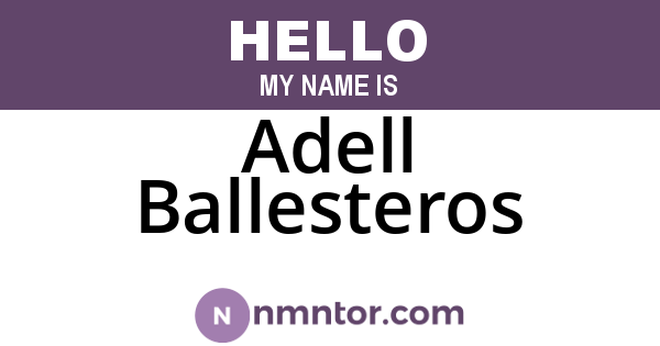 Adell Ballesteros