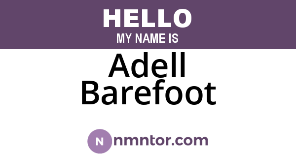 Adell Barefoot