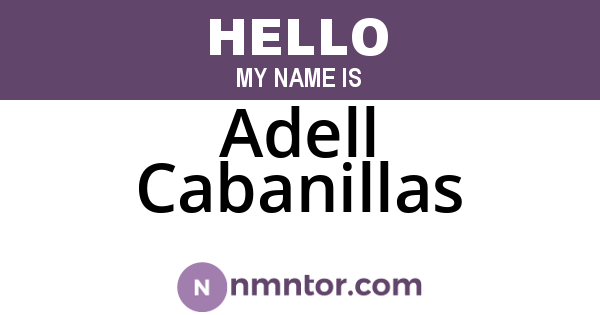 Adell Cabanillas