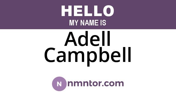 Adell Campbell