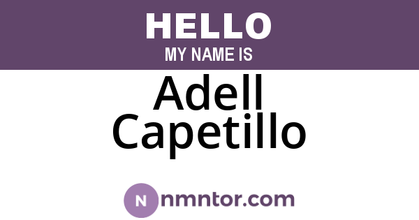 Adell Capetillo