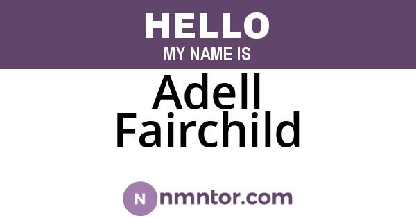 Adell Fairchild