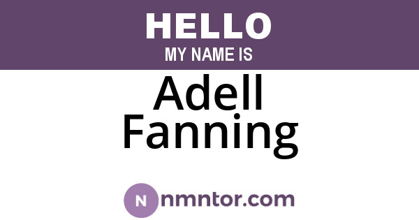 Adell Fanning