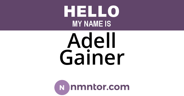 Adell Gainer