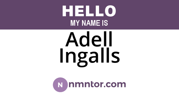 Adell Ingalls
