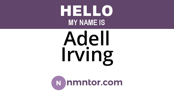 Adell Irving