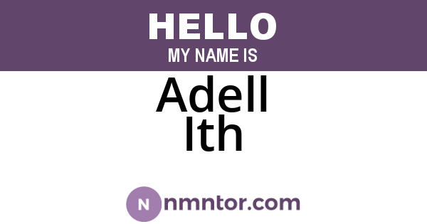 Adell Ith
